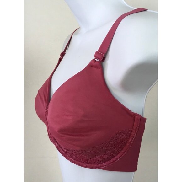 Vanity Fair Bra Size 38D Full Coverage Rose With Lace Back Close Underwire - Picture 5 of 10